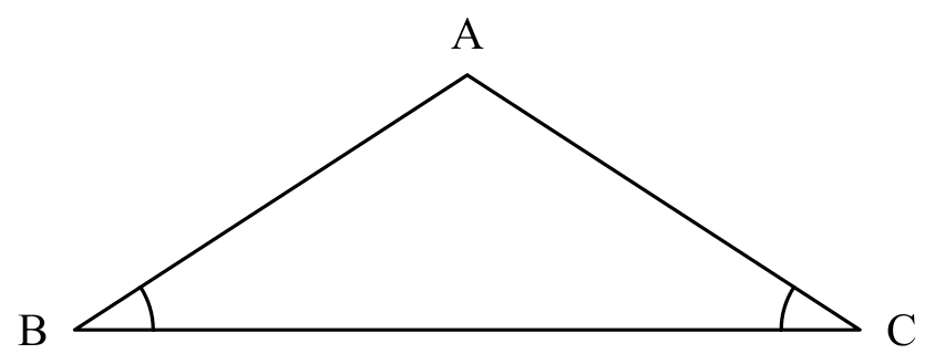 sides opp. equal $\angle$s