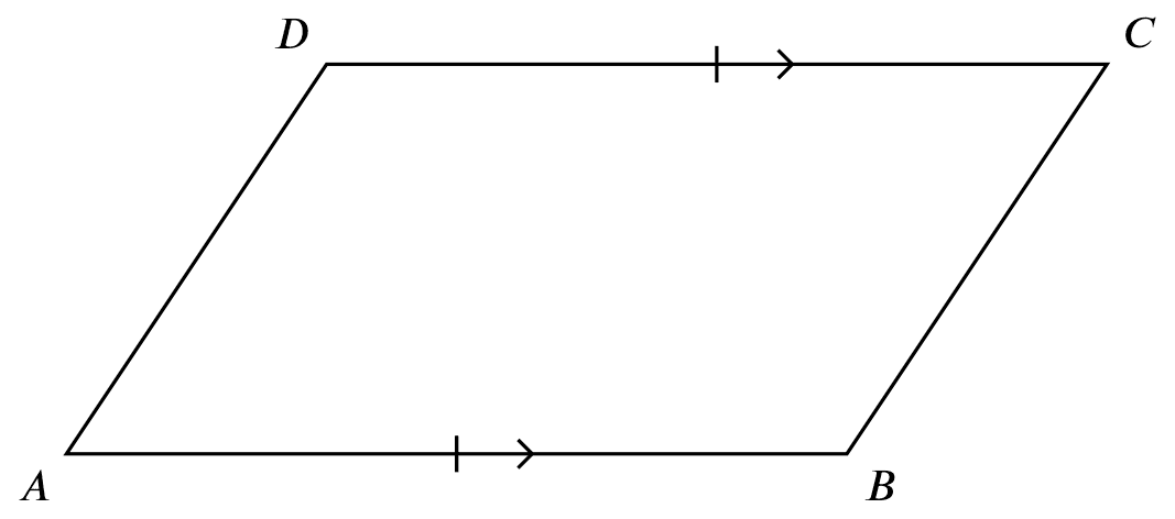 opp. sides equal and $\parallel$