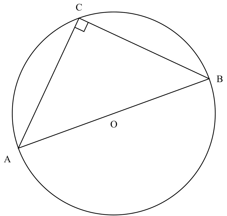 $\angle$ in semi-circle