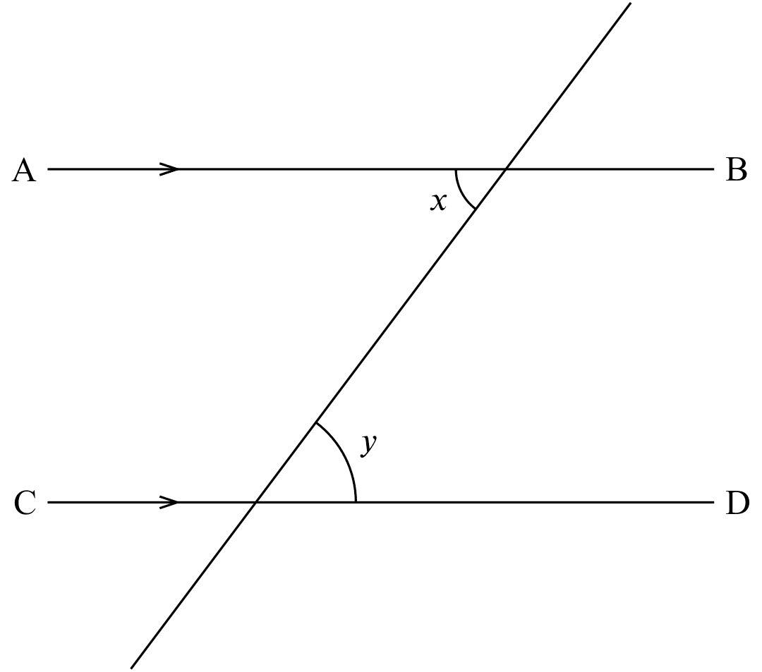 alt. $\angle$s, AB$\parallel$CD