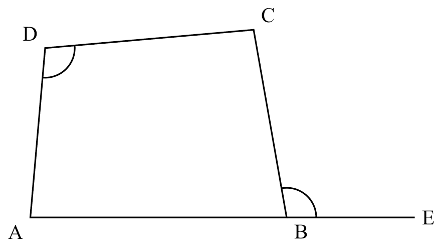 ext. $\angle$ = int. opp. $\angle$