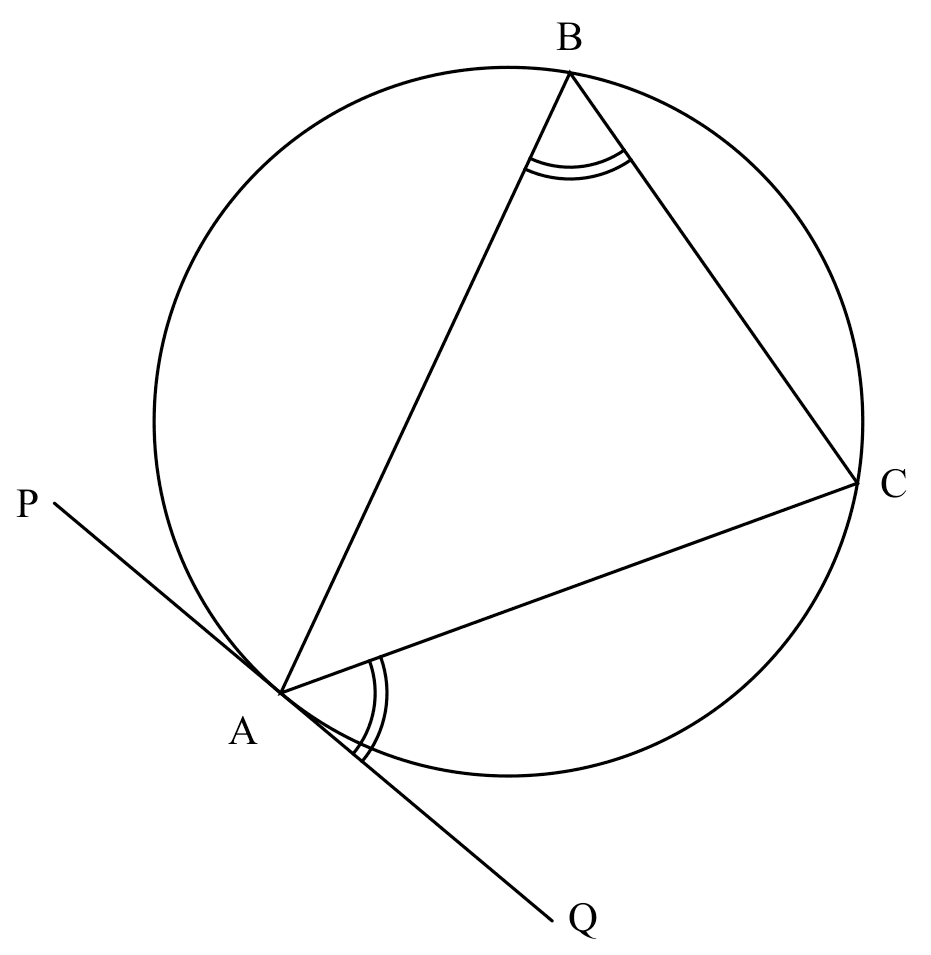 $\angle$s in alt. segment